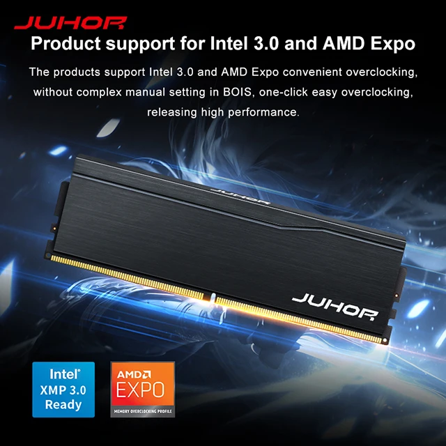 JUHOR DDR5 6000mhz 16GB RAM - High Performance Desktop Memory