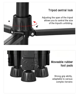 F580S mobile phone live streaming stand 2.1 meters fishing lamp projector tripod micro single-lens reflex camera tripod product image