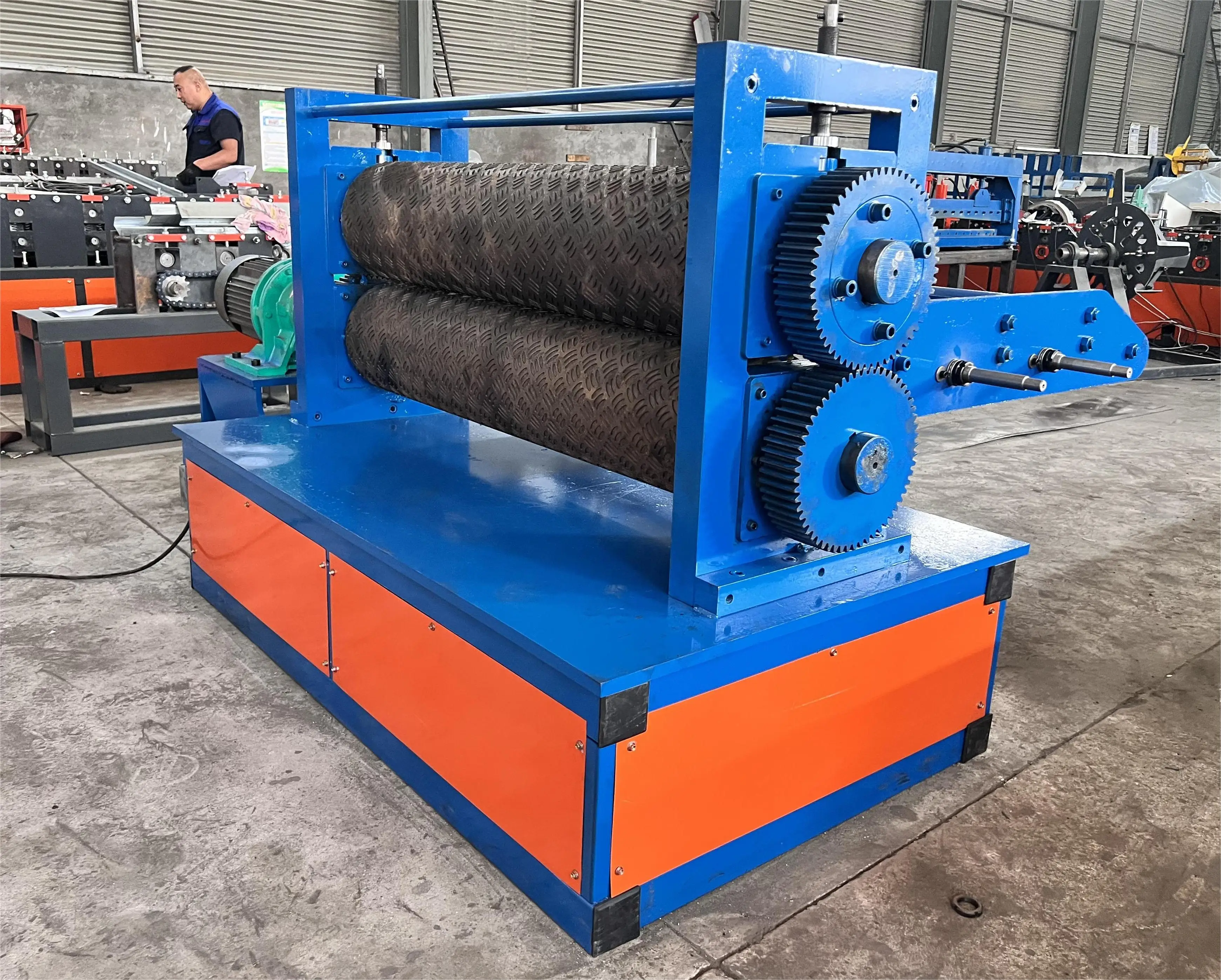 Good Performance Steel Door Embossing Machine Metal Pattern Making