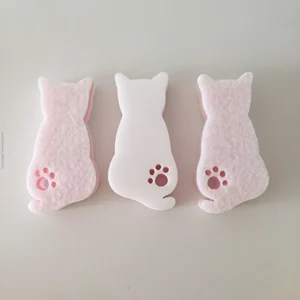 Cat and Fish Shape Animal Kitchen Clean Sponge Heavy-duty Soft Kitchen Cleaning Sponge Scouring Pad for Dish Tableware