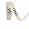 Franja Diagonal - Blanco * 1cm * 10 yardas