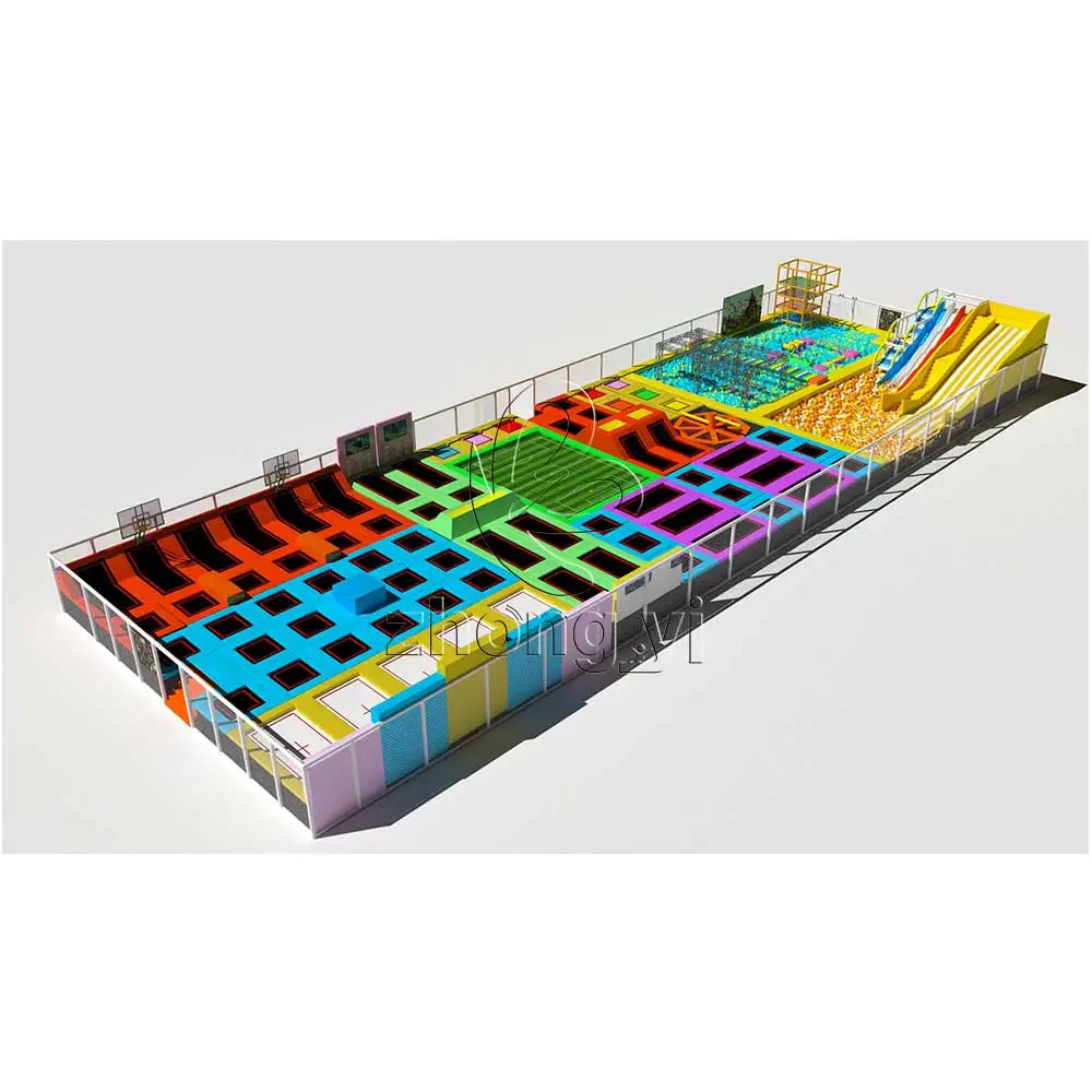 Коммерческие дешевые пенные блоки детский батут для упражнений Bungee