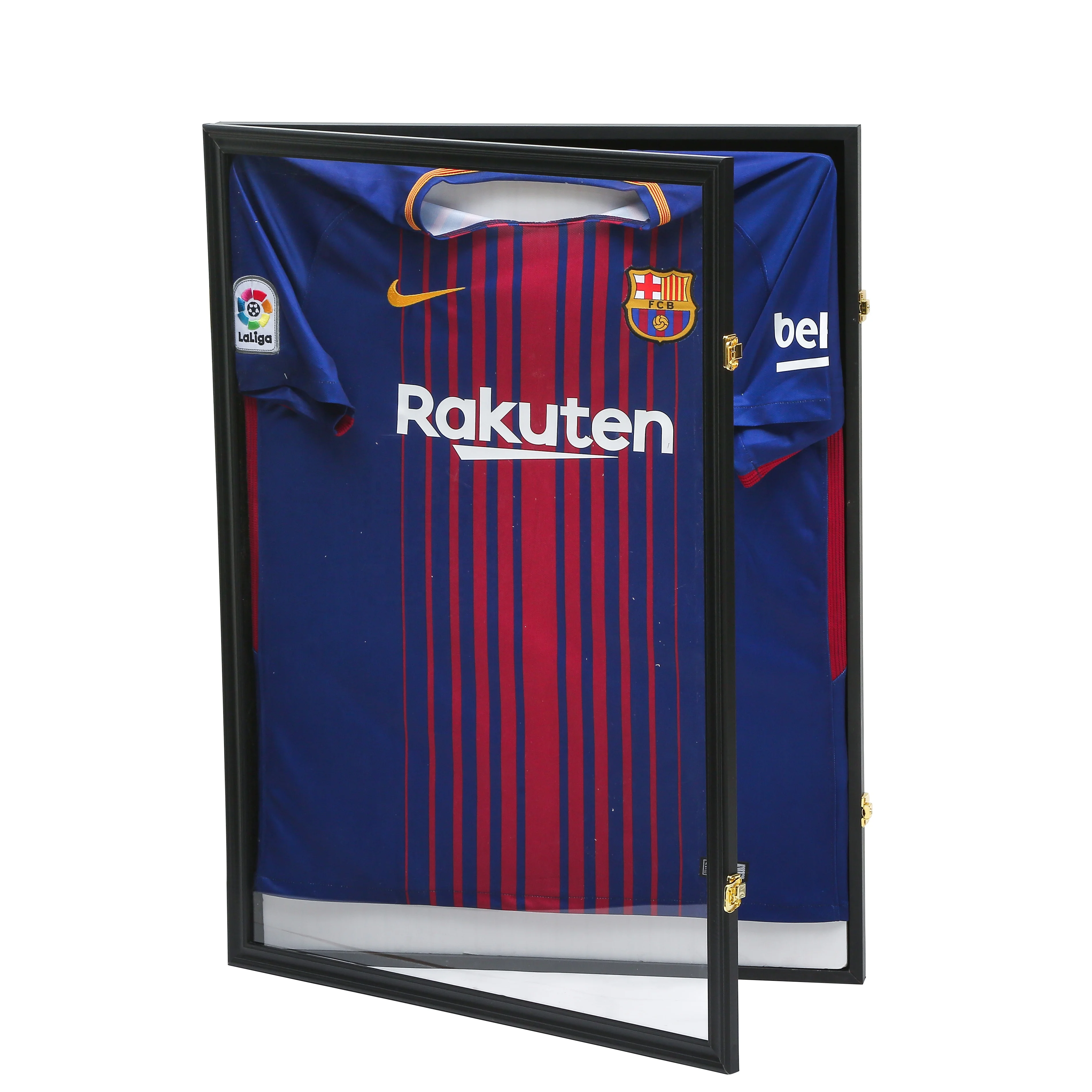 Hot Selling Jersey Frame Black Wood Uniform Jersey Display case Shadow Box  Frame for Home Decor - Main Image