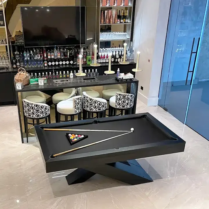 Превосходное качество роскошный дизайн 9 футов 8 7 недорогой бильярдный стол с бесплатным набором аксессуаров и качественным войлоком