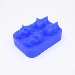 Форма для льда в виде черепа, поднос для костей, шариков, инструменты для торта, конфет, кухонные гаджеты, 4, 6 ячеек, 3D силиконовая форма для льда в виде черепа