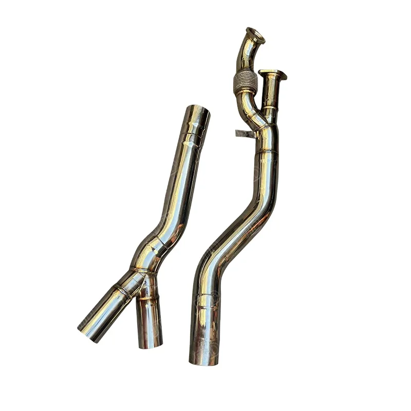  M3 M4 G80 G82ミッドパイプ　中間　ステンレス製 エキゾースト BMW M4 G82 M3 G80 M2 G87用ステンレス304製等長エキゾーストミッドパイプ