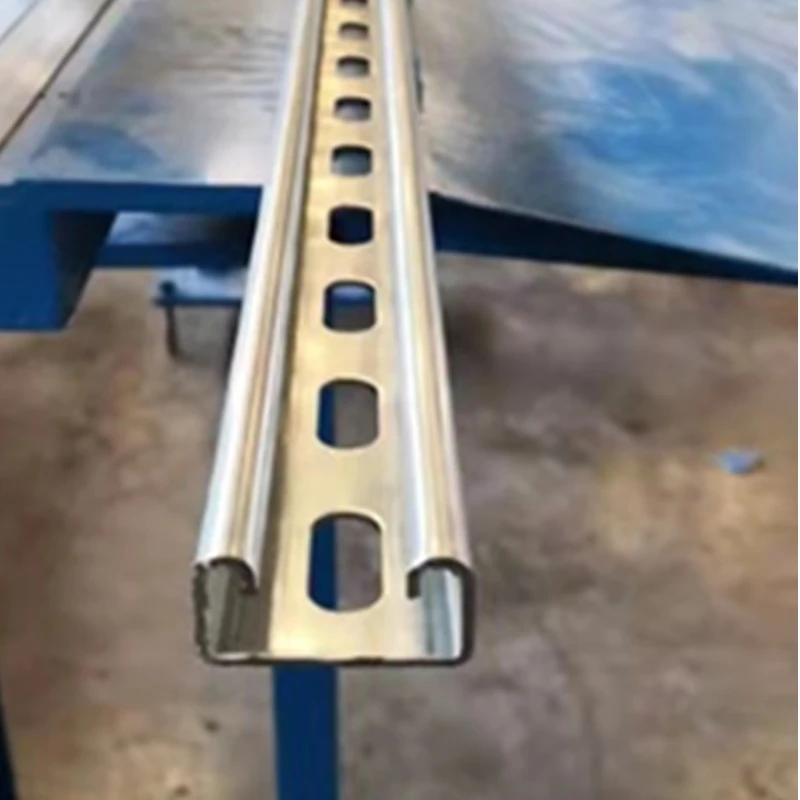 Slotted Strut Unitrust Steel C U Channel Roll Forming Making Machine