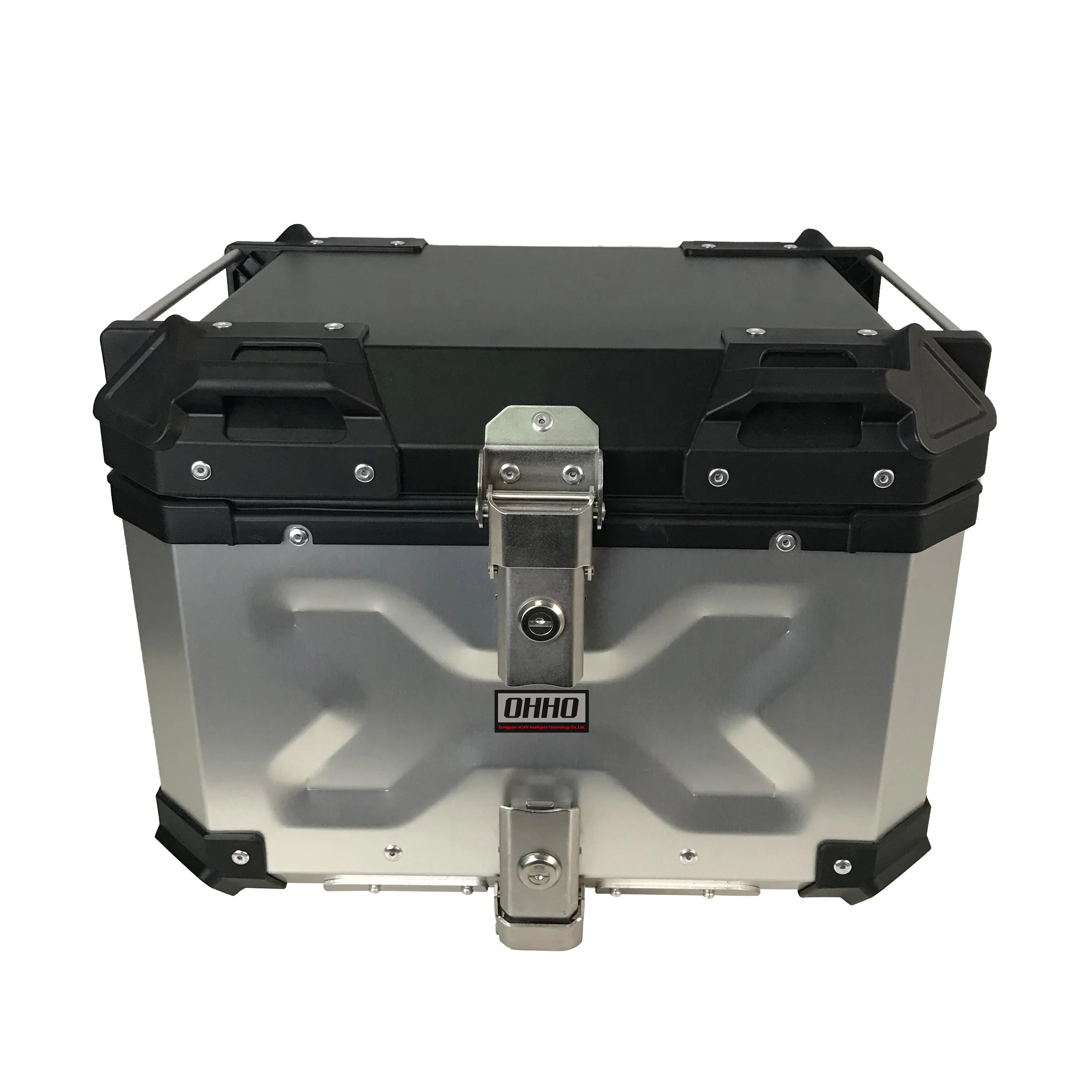 Боковой черный Задний ящик для мотоцикла электровелосипеда оптовая продажа Алюминиевый бокс 45 л быстроразъемный замок