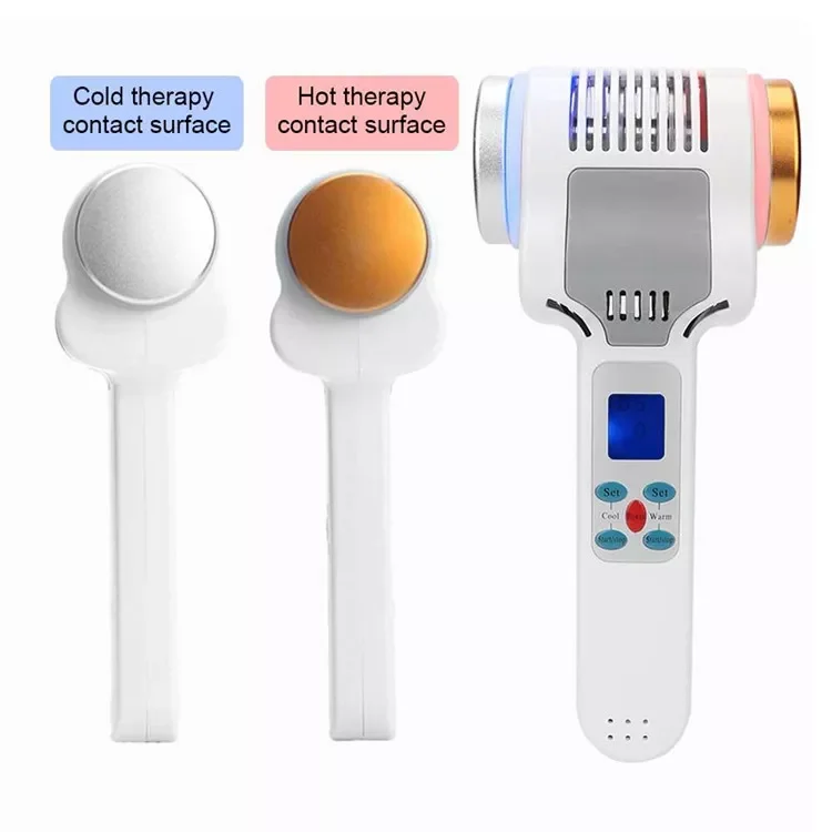 2022 hot sale cryotherapy Facial Equipment Lcd Ultrasonic Hot And Cold Hammer