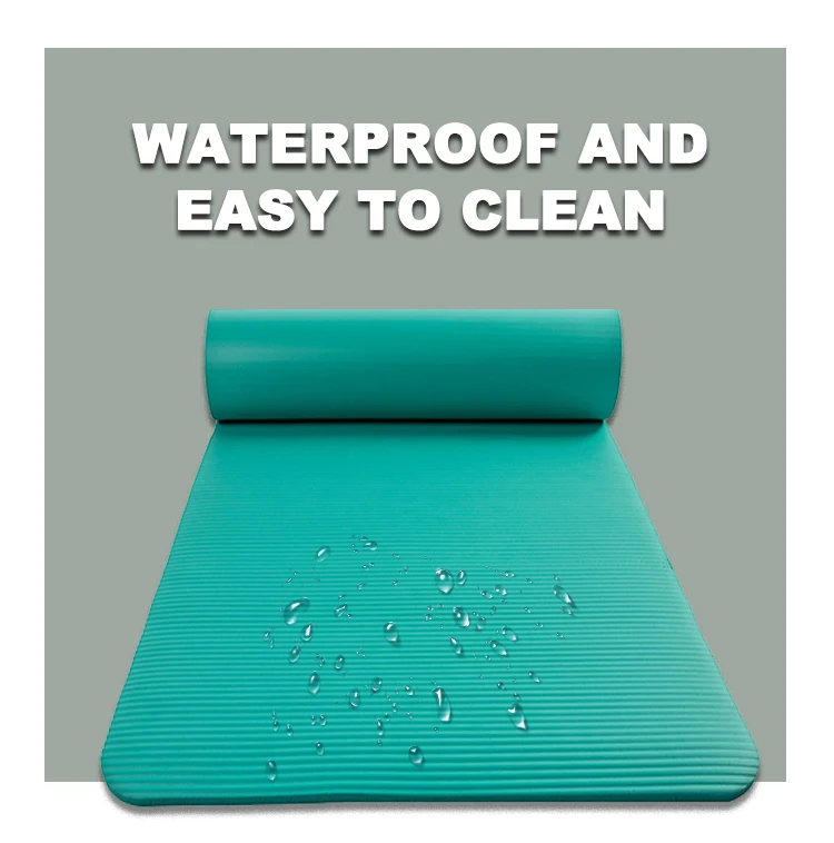 Non Slip Eco Friendly 8mm Thickness Extra Large Custom Exercise Fitness NBR Yoga Mat