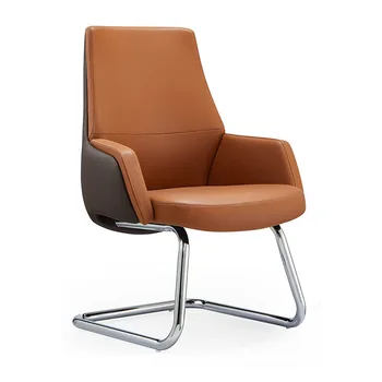 Modern Style Synthetic Leather Meeting Room Office Chair Work & Computer Swivel Leather Chair