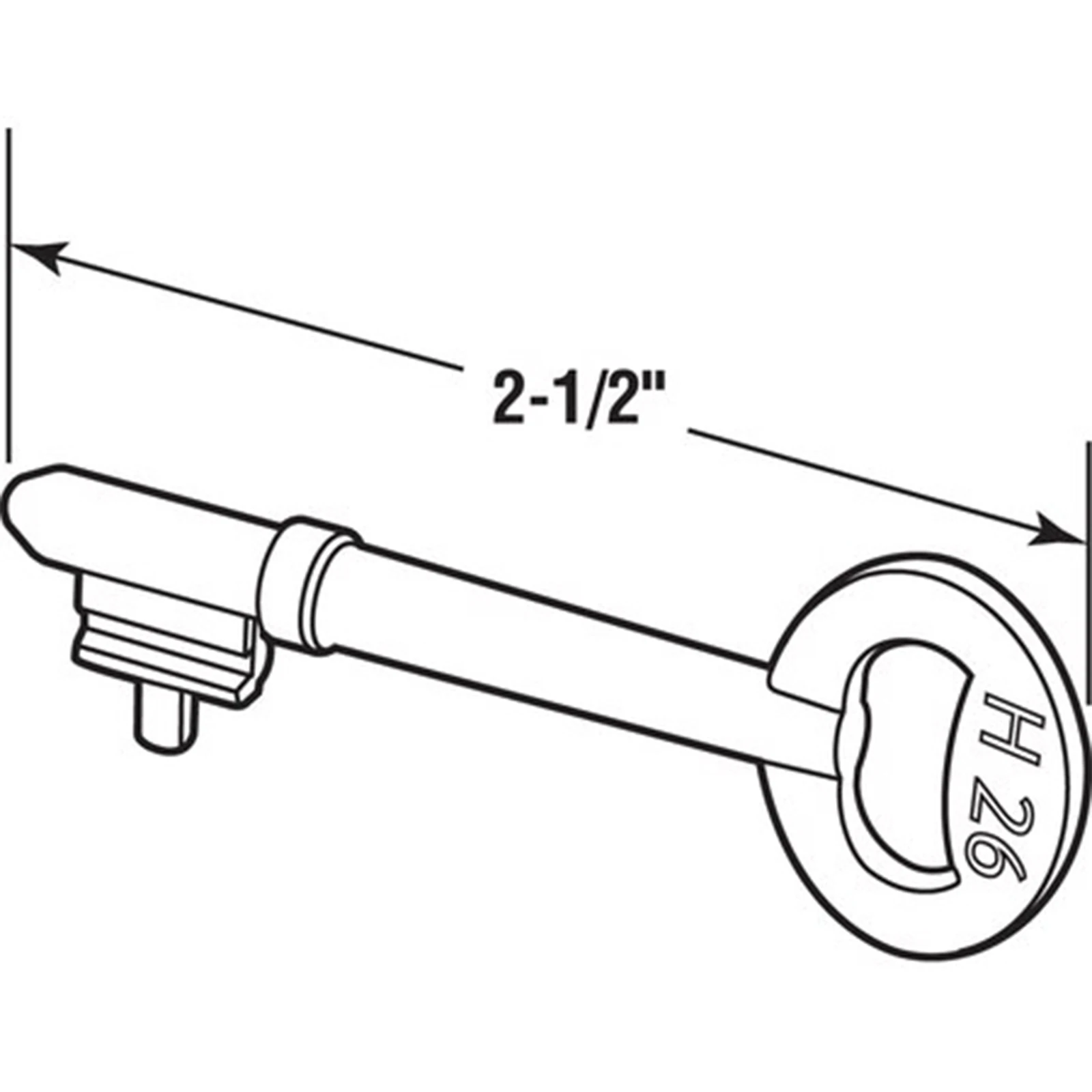 Vintage Keyed Indoor Mortise Lock Knob Handleset Fits 13/8 In To 13/4