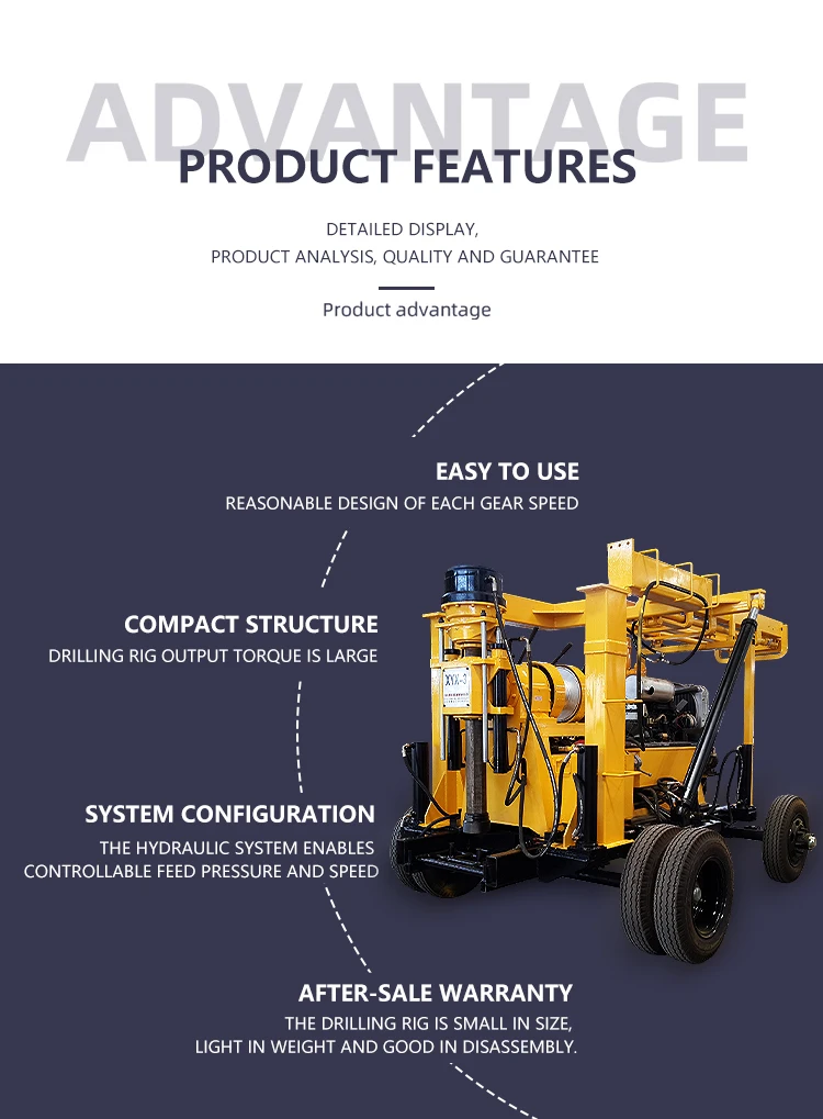 Total Coring Machine Crawler Mounted Rotary Diamond Coring Machine 200m Depth for Rock ...