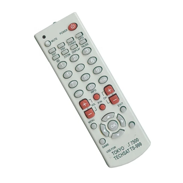 Hostrong Factory OEM ODM TOKYOSAT Remote Control Suitable for Smart TV Box Set Top Box STB 7500 TS-500/600 USB Support Custom
