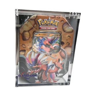 3mm 5mm Transparent Acrylic Magnet Box Magnetic Cover Acrylic Shell PKMN ETB Enhancer 151 UPC Display