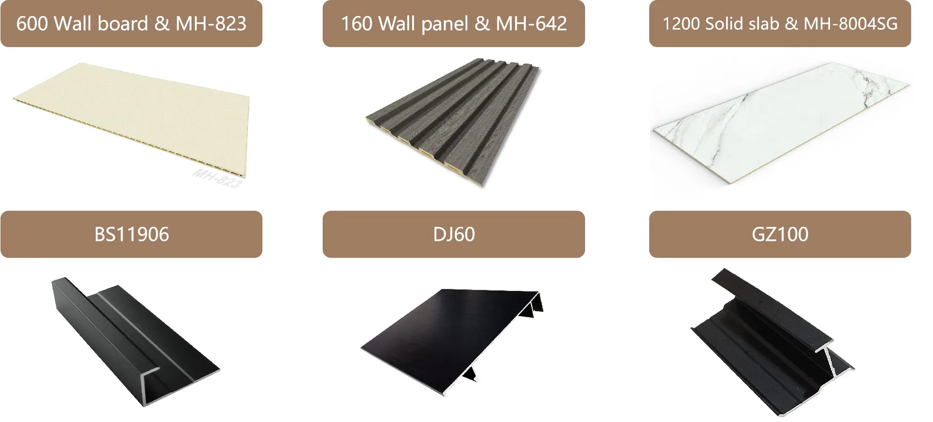 product melinco wpc fluted wall panel set marble sheet grey grille wall panel tv backdrop combination interior wall decoration-13