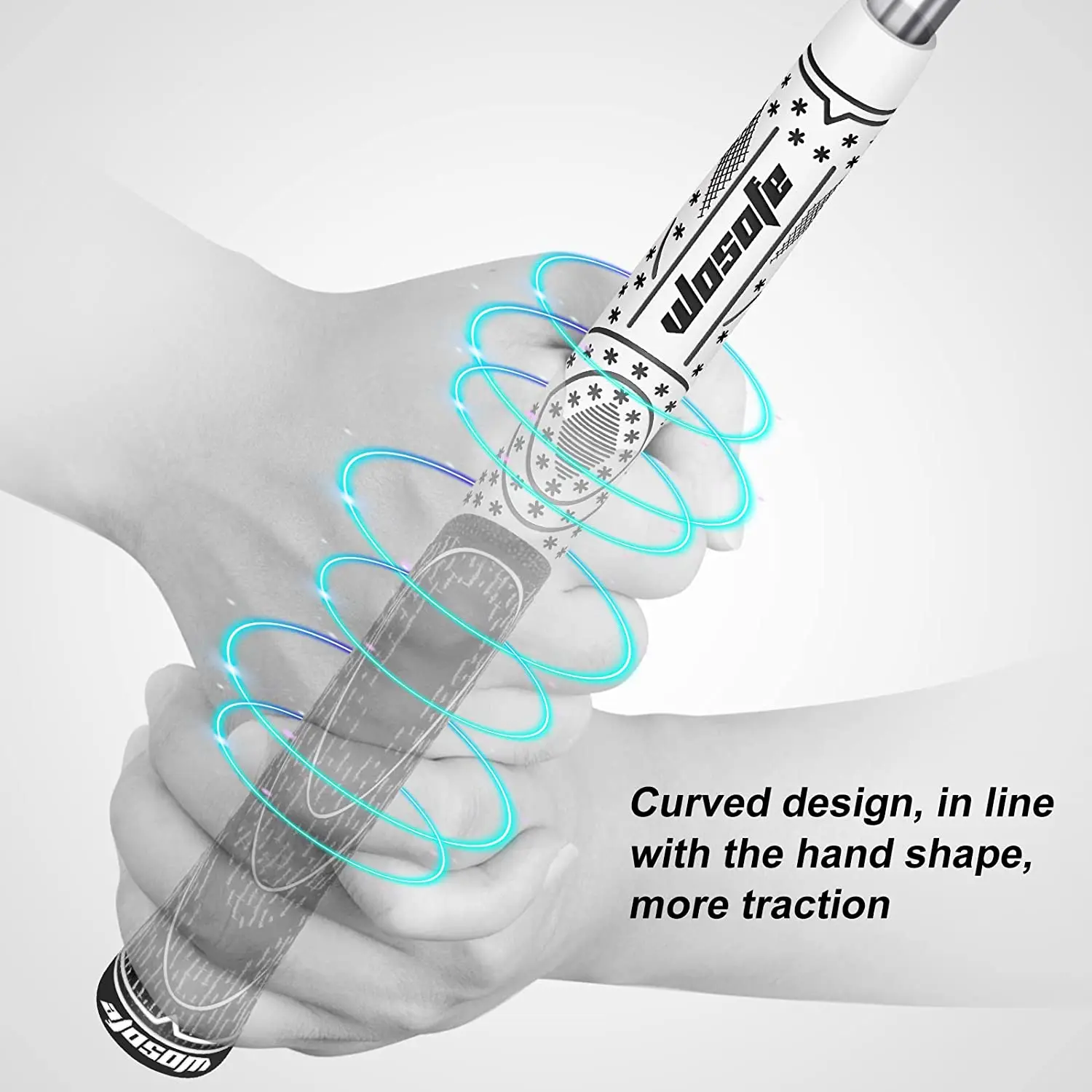 Wholesale Custom Antislip Absorb Sweat Compound Rubber Cord Mens Club