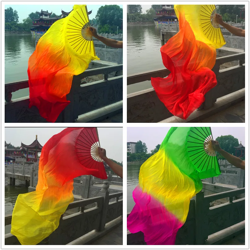 Aazon.co: 100% Real Silk Chinese Belly Dance Fan Veil Hand Ade White