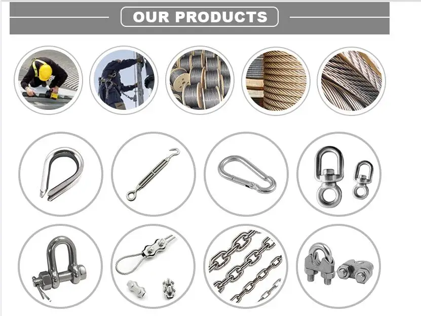 Heavy Duty Drop Wire Rope Fitting Clip Clamp Cleat 3/16 Inch 316