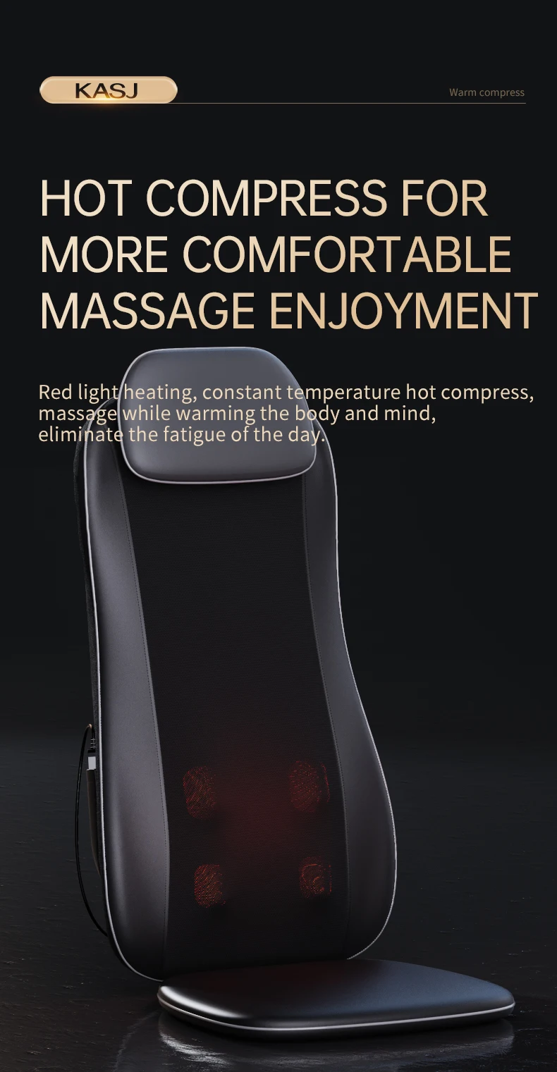 Full Body Massage Cushion Deep Kneading Massagers Shiatsu Back Massager With Heat For Neck And