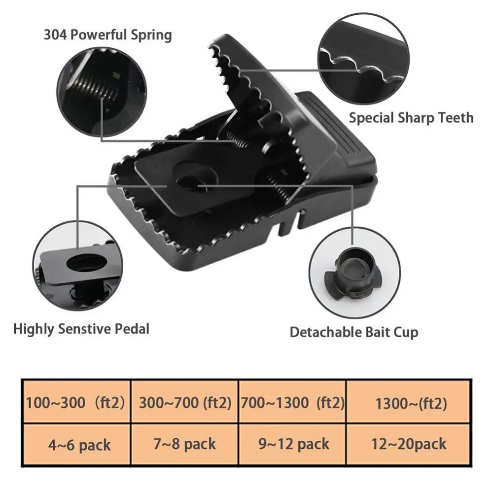 High-quality Reusable Plastic Mousetrap to Catch Mice the New Mousetrap Mouse Killer
