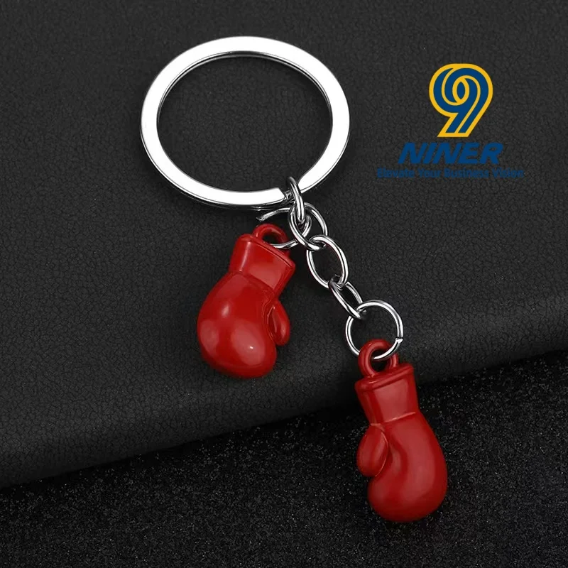 Creative Boxing Keychain 3D Metal Fighting Glove Pendant Fitness Club Graduation Season Gift preview 4