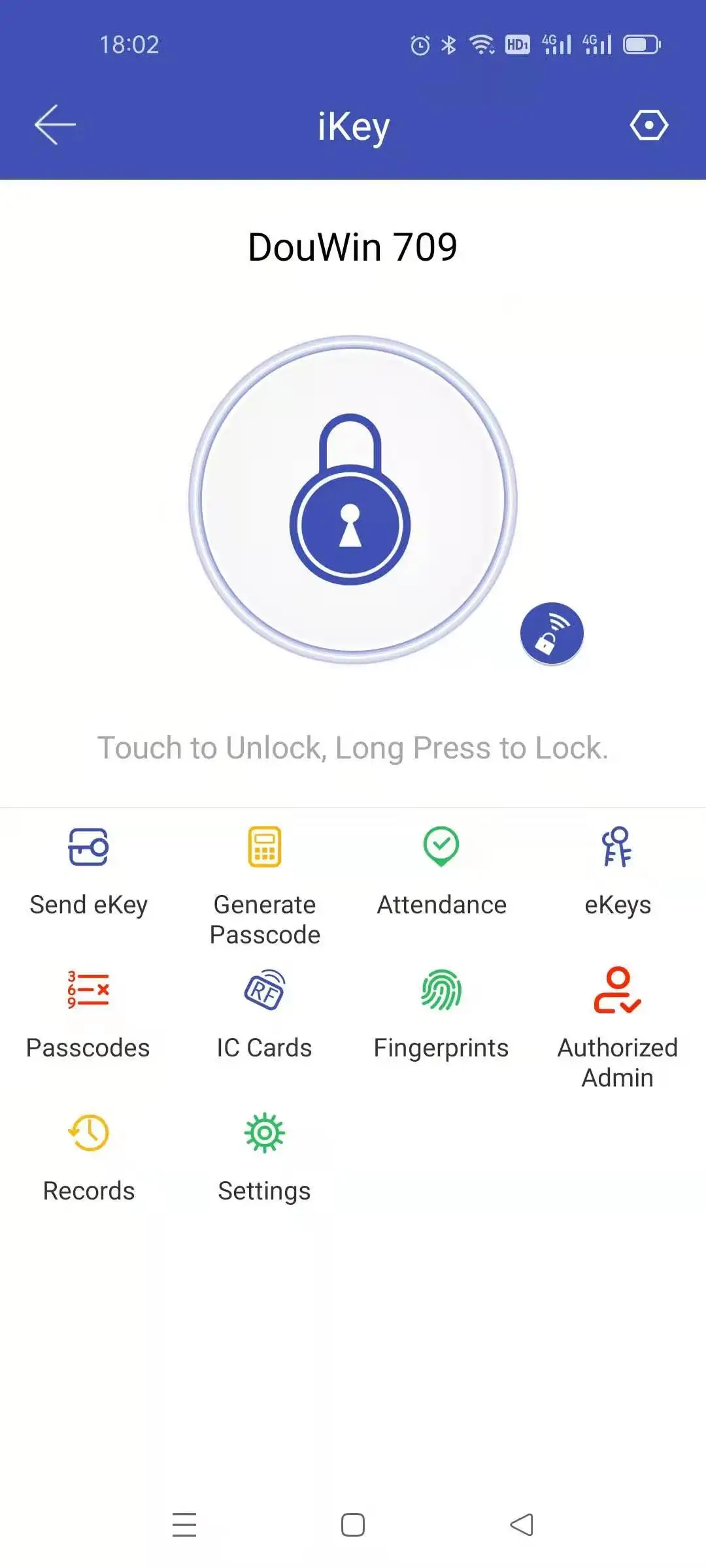 DouWin Airbnb Screen Smart Mobile APP Digital Fingerprint Wifi Remote Control Hotel Lock