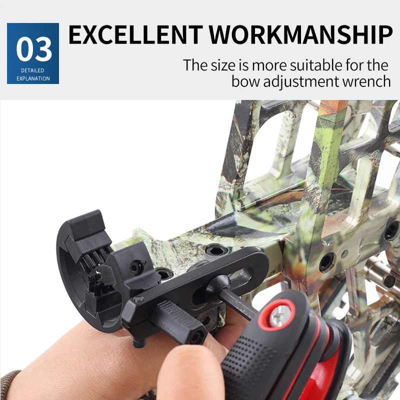 SPG Archery Replacement Screw Compound Recurve Bow Sight Arrow Rest Hunting Stainless Steel Standby Durable Wrench Accessories