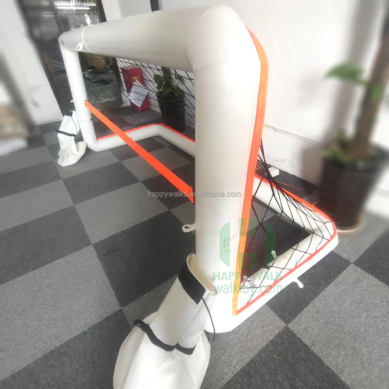 Custom Portable Floating Inflatable Water Football Goal Soccer Goals