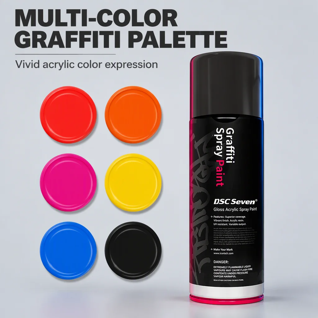 Aerosol Acrylic Anti-Rust Metallic Graffiti Individual Spray Paint Customized Aerosol Spray Paint for Graffiti and Art