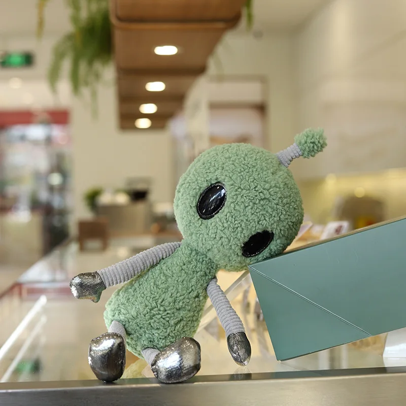 Poupée en Peluche Extraterrestre Dessin Animé Cool Noël Anniversaire Enfants PU Câlin Alien