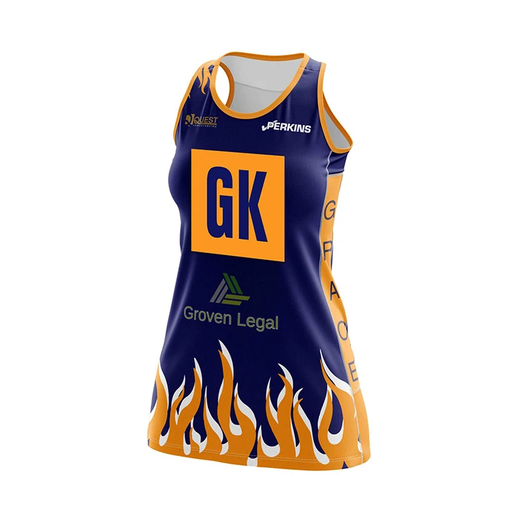 2023 New Design Custom Netball Jersey Netball Uniform Female Netball Dress