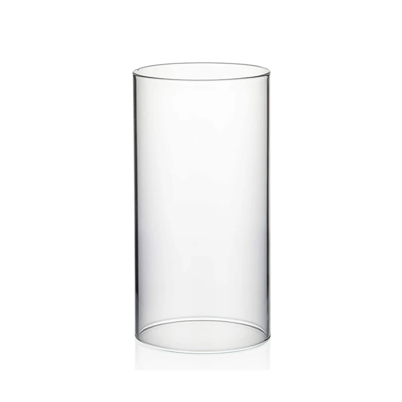 Wholesale Handblown Round Clear Glass Cylinder Both Ended Open Tube ...