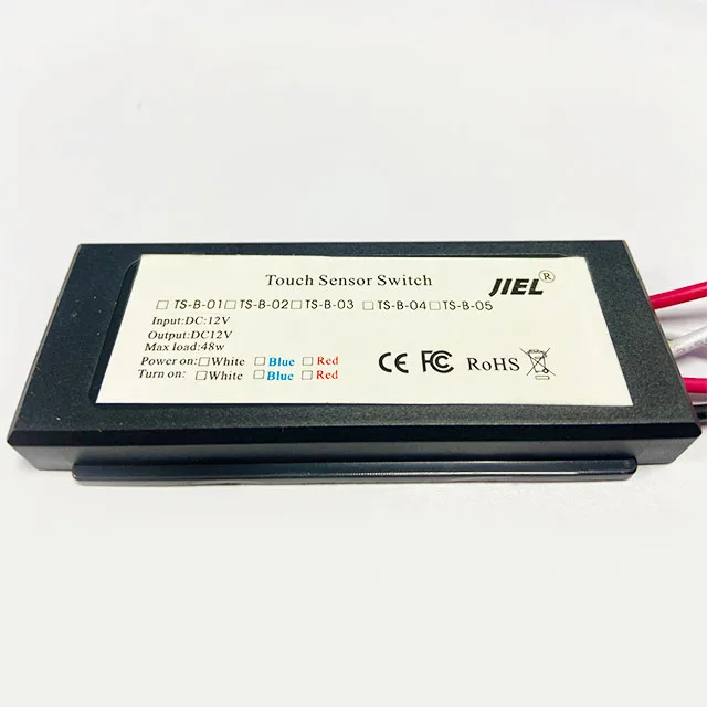 Double Key Touch Sensor Switch Smart Switch Dimmer Stepless Dimming CCT Tricolor Antifog Dimmer 12V Output for Bathroom Mirror