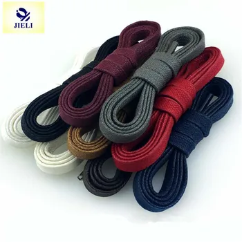 Jieli customized flat waxed cotton dress shoe lace for sale
