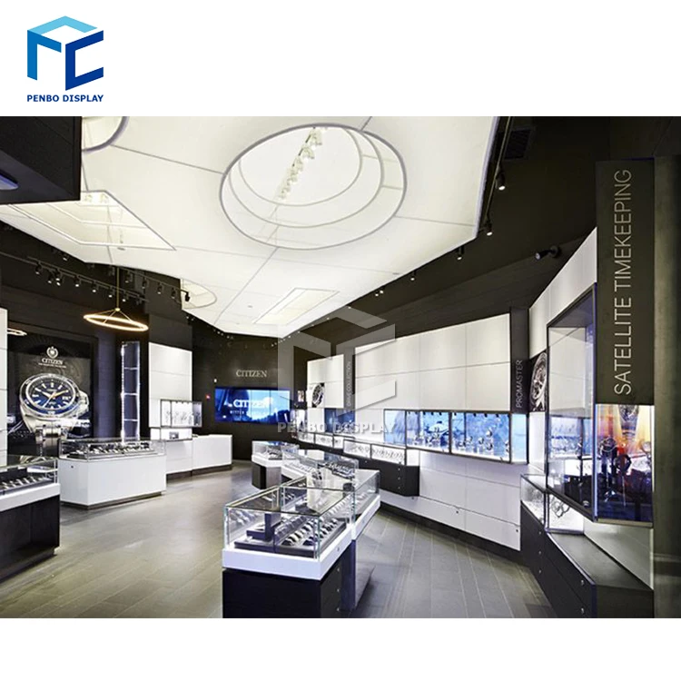 Alibaba Shop Display showcase Glass Watch Shop Counter Design for Sale