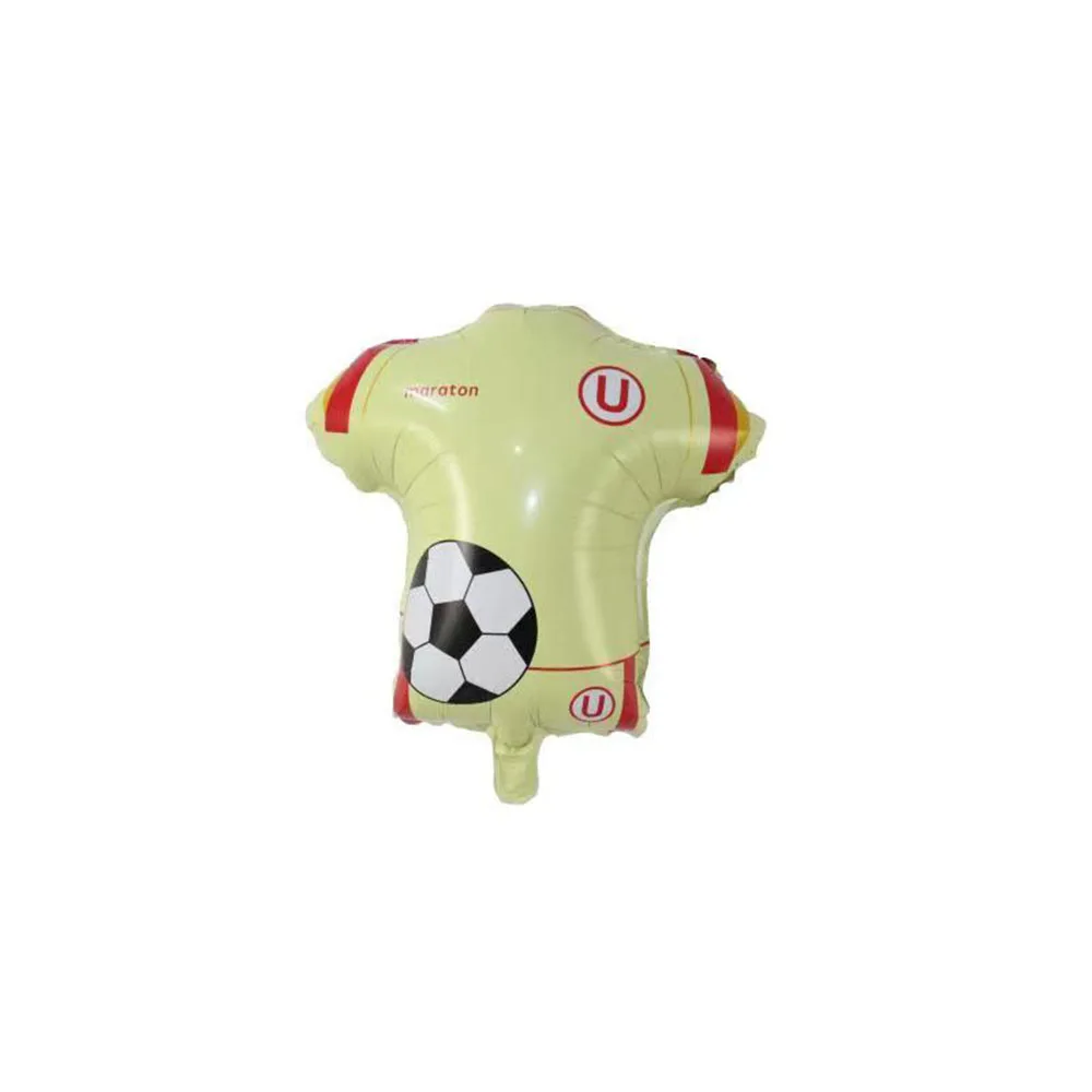 2026 New FootballWorld Football Theme Round Thick Durable Aluminum Foil Balloon for Sports Carnival Party Venue Decoration