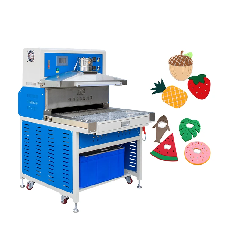 Automatic Baking Oven for PVC Rubber Label Keychains Machine