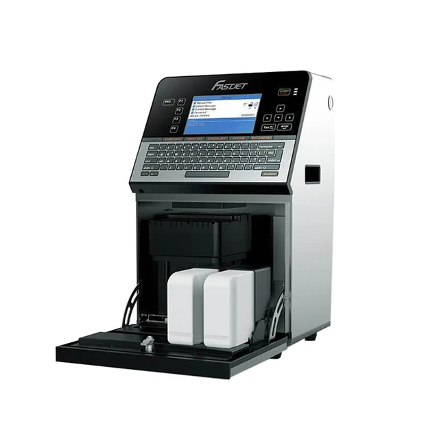 FASTJET  470 410 online Inkjet Coding Printing Machine for Tin Can Pack Bag Pouch Paper Plastic Inkjet Printer