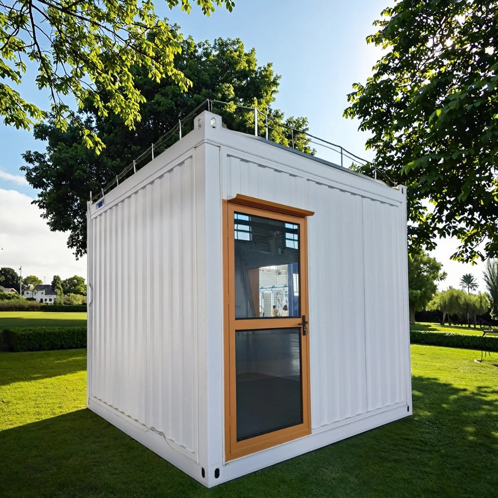 Quick Assembly Prefabricated Steel Container Kiosk Flat Pack Mall Retail Food