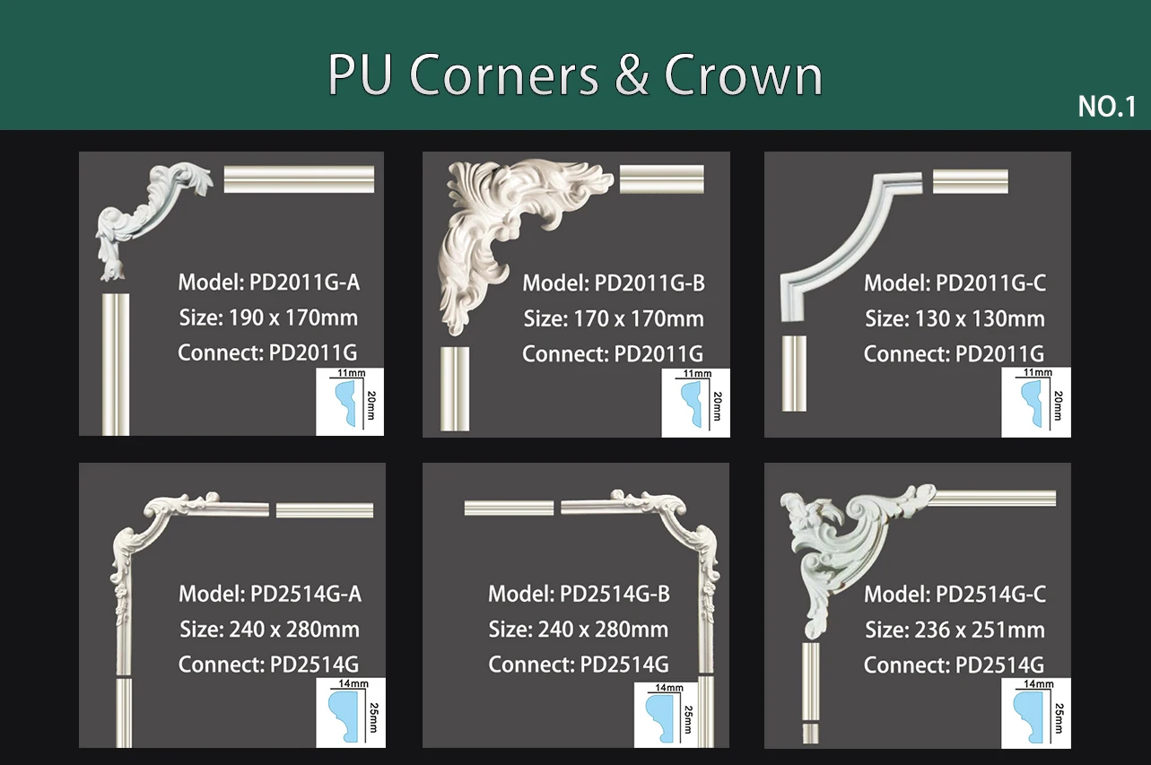 Decorative Molding Polyurethane Panel Waterproof Lowes Trim Molding