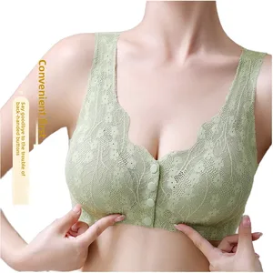 Special Promotion Seamless Comfortable Women's Nursing Bras with Front Closure Lace Padding for Maternity Wireless Woman Bra