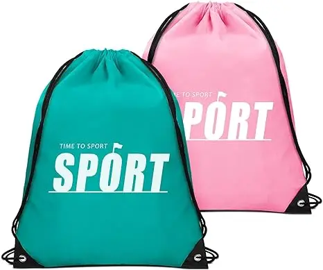 Large Capacity Reusable Drawstring Backpack with Custom Logo Heavy Duty Gym Sports Travel Bag for Swimming Beach Use manufacture