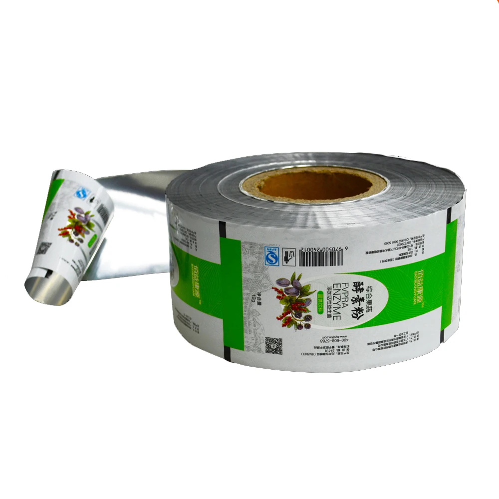 Custom Made Logo Printed Automatic Aluminum Foil Metallized Shampoo Sugar Sauce Ketchup Sachet Rolls Film Wrap Packing Material