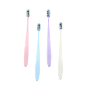 Supplier Customized Adult Oral Hygiene Effective Cleaning Plastic Toothbrush with extra Soft Bristle