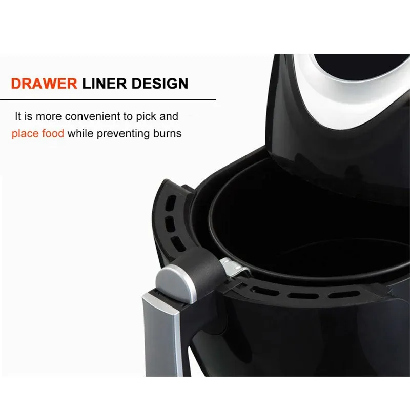 
Большая Емкость масла сенсорный экран со светодиодной подсветкой цифровой контроль непрерывная фритюрницы глубоко электрическая воздушная фритюрница с двумя решетками 