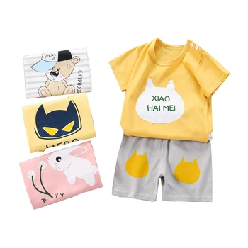 EVERYSTEP Newborn Baby Clothes Sets Summer Baby Boy Clothes Short Sleeve Suit Baby Girl Clothes