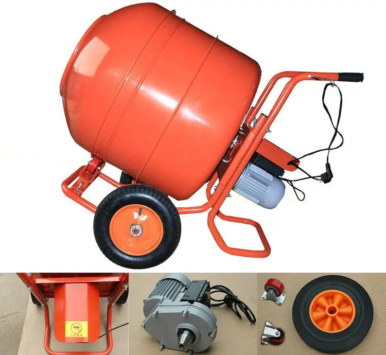 Small Portable Mini Electric Cement Mixer Concrete Mixer Hot Sale