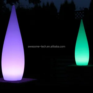 150cm LED Floor Lamp for Exterior Garden Polyethylene Plastic Body IP65 Rating Battery-Powered Landscape Application