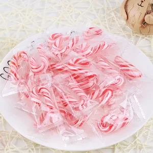 2kg Pack of Red White Green Candy Canes & Lollipops Fruity Flavored Leisure Snacks Christmas Gifts Red White Christmas Gift Box